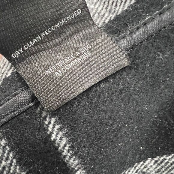 Oat Plaid Wool Blend Snap Button Vest Layering - Picture 13 of 13